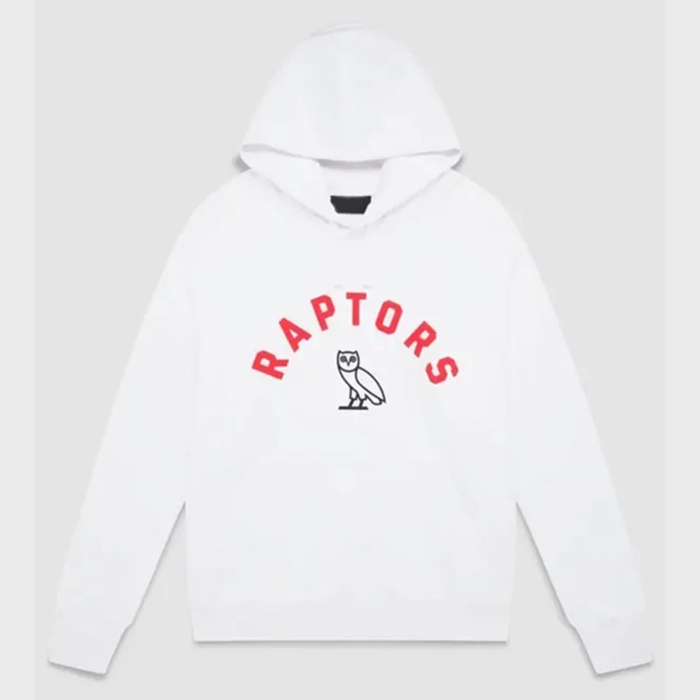 OVO Raptors White Hoodie